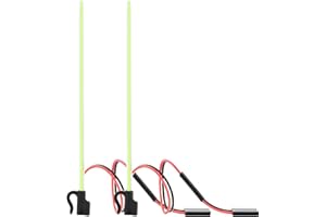 ModRax 2PCS LED RC Antenna Lights, Cuttable Flexible RC Whip Antenna LED, Easy Plug-and-Play RC Glow Antenna for RC Cars & Bo