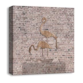 Canvas Wall Art Wood Feature Abstract...