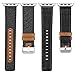 SKYLET Leather Bands Compatible with Apple Watch Band 49mm 45mm 44mm 42mm 41mm 38mm 40mm Men for iWatch Ultra SE Series 8 7 6 5 4 3 2 1, Classic Canvas Fabric Leather Straps for Women with Metal Clasp
