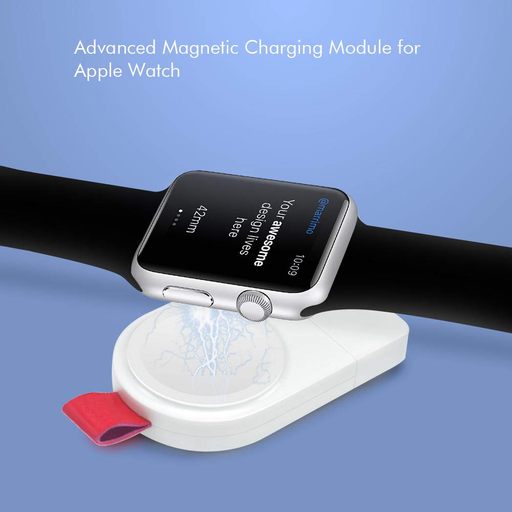 Watch Charger for Apple, Wireless Watch Charger, Magnetic Portable Wireless iWatch Charger Compatible for Apple Watch Series 4 3 2 1 44mm 40mm 42mm 38mm