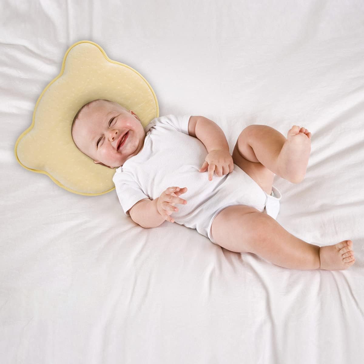 Testyu 2 Pieces Oreiller Bebe Anti Tete Plate Coussin Bebe Par La Plagiocephalie Et Traitement De La Tete Pour Nouveau Ne Tout Petit Bebe Bleu Jaune Bebe Et Puericulture Matelas Et Linge De Lit Lawawarenesssociety In