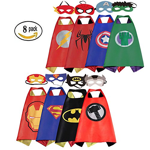 Riorand cartoon dress up costumes satin capes with felt…