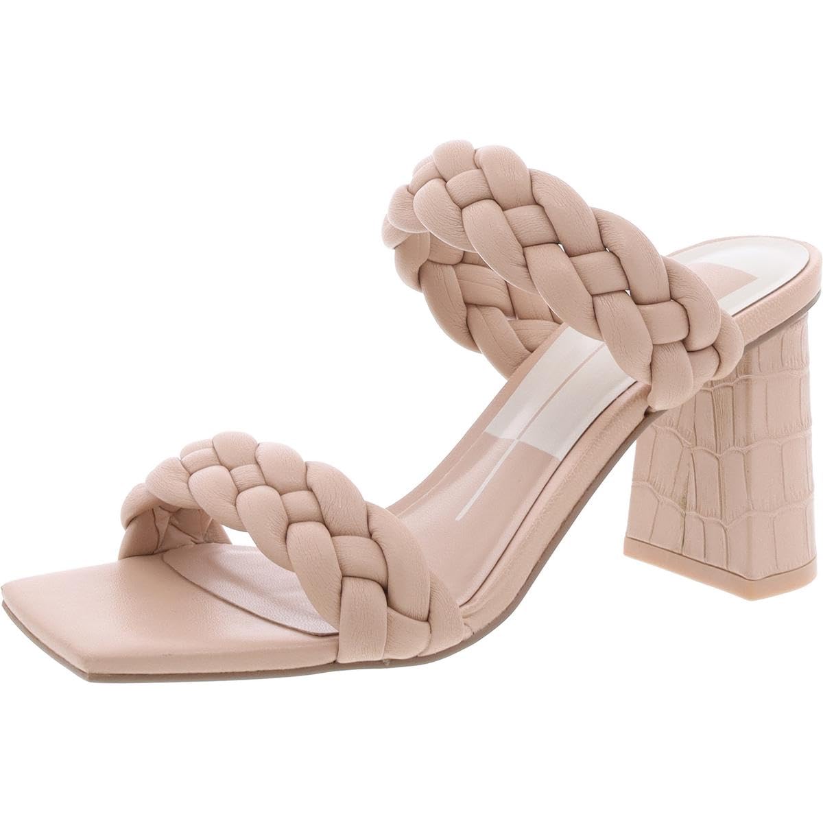 DOLCE VITA Women’s Casual Heeled Sandal, Cream Stella, 8.5