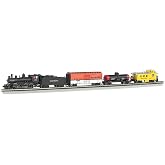 Bachmann Trains - Whistle-Stop Special DCC Sound Value Ready to Run Electric Train Set - N Scale , Black