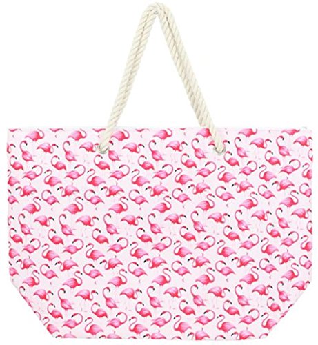 DEI Flamingo Pattern Tote, 22
