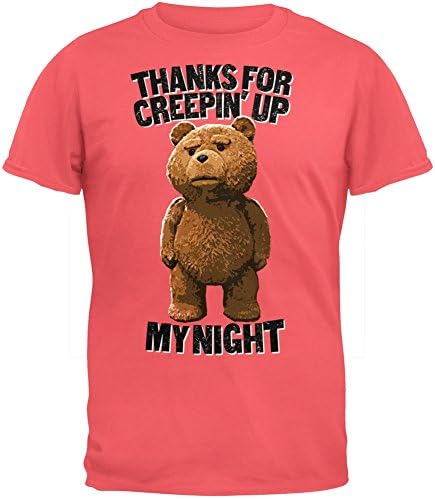 Ted Thanks For Creeping Up My Night Men's Heathered Red T-shirt S
