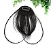 Gracefulvara Hair Clip in Bangs Fake Hair Extension False Hair Piece Clip on Front Neat Bang (black)