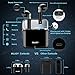Wireless Earbuds,Bluetooth Earbuds Stereo, Wireless Earphones with Mic Mini in-Ear Earbuds Earphones Earpiece Sweatproof Sports Earbuds with Charging Case Compatible iOS Android (Black New)