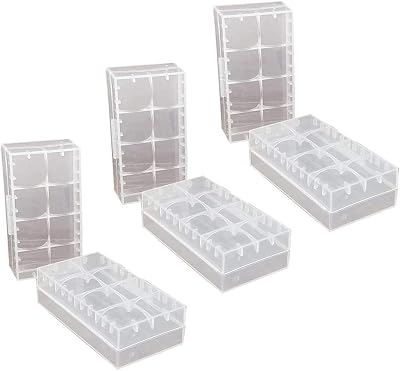 GTIWUNG 6 Pcs Battery Storage Case Box for 18650 18350 CR123A