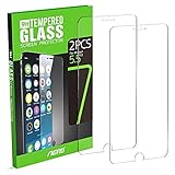 Aerb Tempered Glass Screen Protector for Apple iPhone 7 Plus, 5.5 Inch, Pack of 2