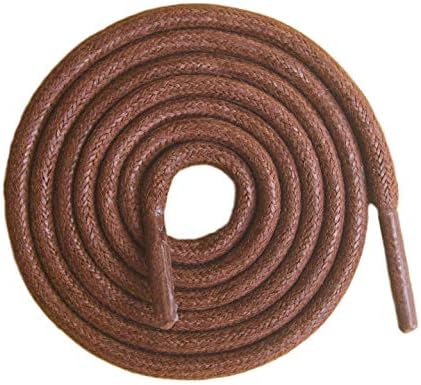 Mshega Premium Round Waxed Shoe Laces for Sneakers Boots 2 Pair