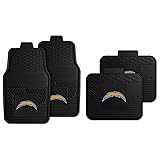 Fanmats Los Angeles Chargers Set of 4 Car Mats for