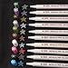 Metallic Marker Pens,Set of 10 Colors,Metallic Color Painting Marker For Card Making,DIY Photo Album(Round Tip)