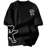 RoseSeek Women's Cute Graphic Tees Crew Neck Short Sleeve T Shirts Streetwear Tops