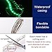 SuperonlineMall AC 110-120V Flexible RGB LED Strip Lights, 60 LEDs/M, Waterproof, Multi Color Changing 5050 SMD LED Rope Light for Wedding Party Christmas New Year Decoration (10m/32.8ft, RGB)