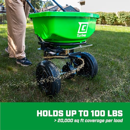CHAPIN 89400C TurfPro 100 lb Lawn Spreader, Contractor, Stainless Steel photo 12