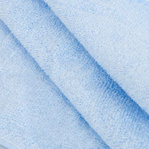 NTBAY 6 Pack Baby Washcloths, Extra Soft Newborn Baby Face Towel Perfect Gifts Set, 10 x 10 Inches, Blue