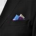 Shlax&Wing Checked Blue Pink Brown Handkerchieves Mens Neckties Hanky