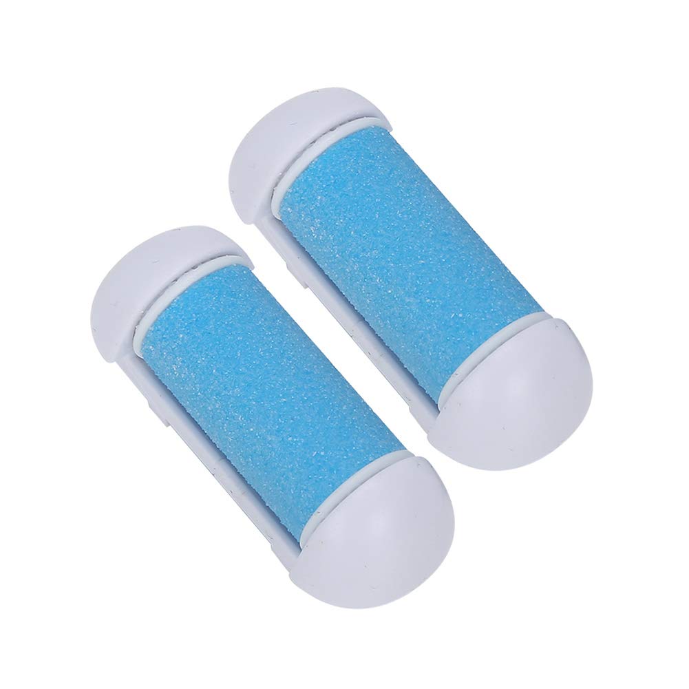 Foot File Roller Heads, 2pcs Replacement Roller Refill Heads Electric Callus Remover Accessories
