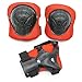 Cooplay Small Size Black and Red Elbow Wrist Protective Knee Pads Protective Gear Guard for Kids Boy Children Skateboard Bicycle Ice Skate Roller Skating Cycling Mini Riding and Other Extreme Sports