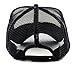 NYFASHION101 Blank Mesh Adjustable Snapback Cotton 6-Panel Trucker Hat Cap, Black/White