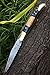 DKC Knives (14 5/18) Sale DKC-53 Blonde Squire Damascus Folding Laguiole Pocket Knife 4.5