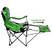 Outdoor Quad Camping Chair - Lightweight, Portable Folding Design - Adjustable Footrest, Cup Holder, Storage Carrying Bag – Durable Material, Steel Frame - by GigaTent