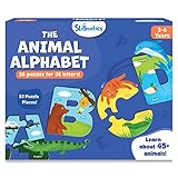 Skillmatics Animal Alphabet Puzzle - 52 Piece