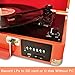 DIGITNOW Record Player, Turntable Suitcase with Multi-function Bluetooth/FM Radio/USB and SD Card Port/Vinyl to MP3 Converterthumb 4