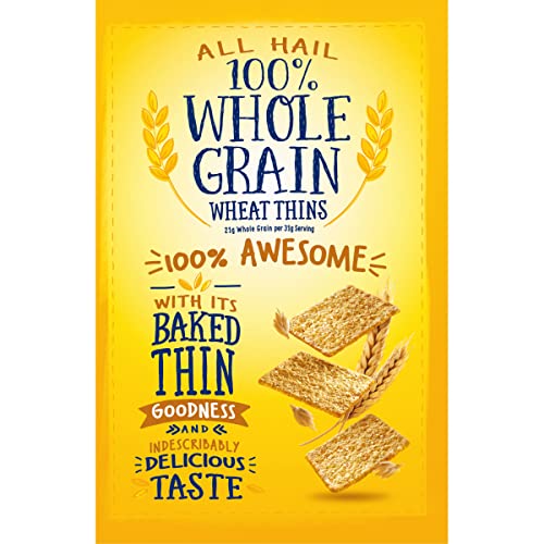 WHEAT THINS ORIGINAL SNACKS, WHOLE GRAIN WHEAT CRACKERS, SNACK CRACKERS, 8.5 OZ