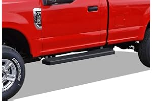 APS (Black 5 inches) Stainless Steel Running Boards Nerf Bars Side Steps Compatible with Ford F150 2015-2025 Regular Cab & F-250 F-350 Super Duty 2017-2025