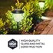 Best Solar Light Outdoor Solar LED Filament-Style Path Weatherproof Metal Light | 10X Brightness | 3000K | 4-Pack