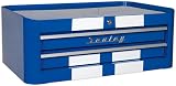 Sealey AP28COMBO2BWS 10 Drawer Retro Topchest Rollcab Combo Blue White Stripes view 9