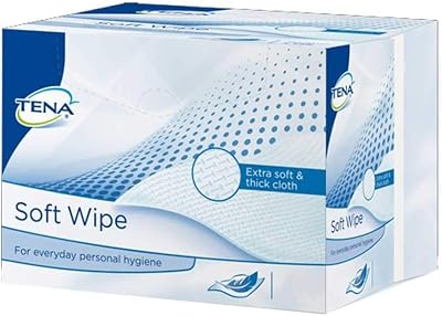 Tena Soft Dry Wipes NRS Healthcare Pack of 135 300 x 320mm