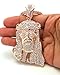 Mens Hip Hop Iced Out Rose Gold Finish Jesus Pendant W/ 36