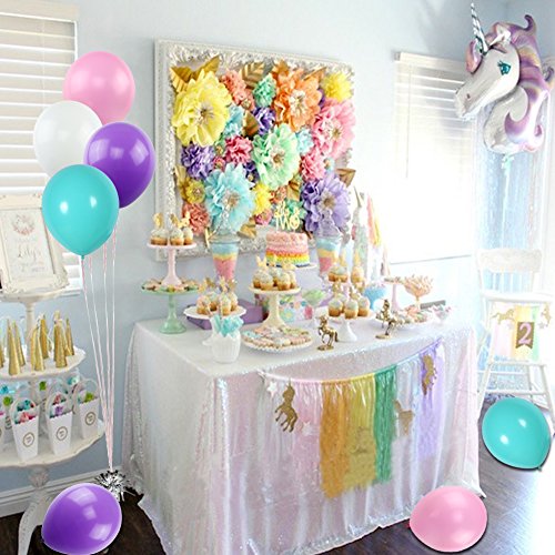 K Kumeed Balloons Assorted Color 12 Inches 100 Pack White