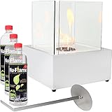 Sunnydaze White Large Cubic Ventless Tabletop Bio