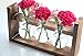 Ivolador Desktop Glass Planter Bulb Vase with Retro Solid Wooden Stand for Hydroponics Plants Home Garden Wedding Decor (3 Bulb Vase)thumb 4