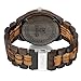 LeeEv Mens Light Weight Unique Wood Watch, Uwood Series Handmade Sandalwood Analog Quartz Vintage Roman Number Natural Wooden Wristwatch