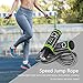 Gritin Skipping Rope, Speed Jump Rope Soft Memory Foam Handle Tangle-free Adjustable Rope & Rapid Ball Bearings Fitness Workouts Fat Burning Exercises Boxing - Spare Rope Length Adjuster Included.