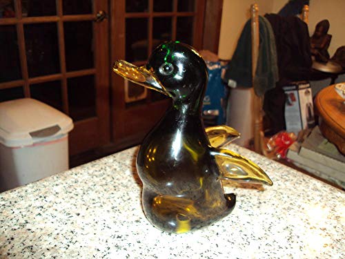 Vintage Luxardo Murano Art Glass Duck Liquor Decanter Topper Italy 1969