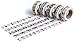Classic Washi Tape Set (Japanese Masking Tape) by MIKOKA, 0.6 Inches Wide, 32.8 Feet Long, 5 Rolls - Cats
