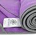Mettadali Yoga Towel with Corner Pockets + Free Spray Bottle - Slip Resistant & Sweat Activated Gripping Microfiber - Super Soft, Absorbent & Fast Drying (Purple, 68