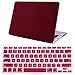 HDE Plastic Hard Shell Case and Keyboard Cover for MacBook Pro 13 with Retina Display (Models: A1425/A1502), Burgundy