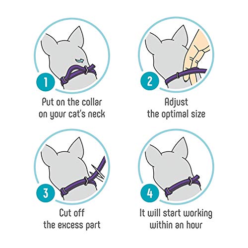 SOBAKEN Calming Collar for Cat Reduce Anxiety or Aggression Natural