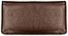 Dark Brown Textured Leather Checkbook Cover for Top Tear Personal Checks