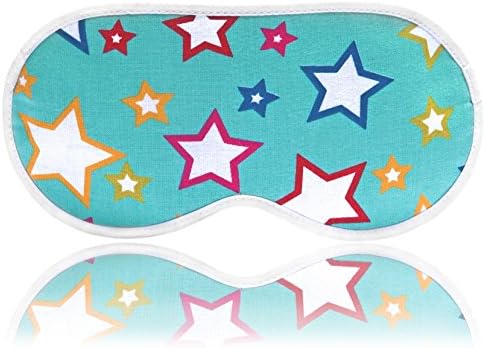 Sleeping Mask Star - Natural, Soft &amp; Comfortable Cotton Blindfold - Ultra Lightweight Starry Eye Mask - Best for Deep Healthy Sleep, Camping, Travel, Meditation, Nap &amp; REM