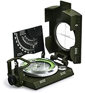 Proster Compass for Hiking with Clinometer Navigation Compass with Fluorescent Scale Waterproof C...