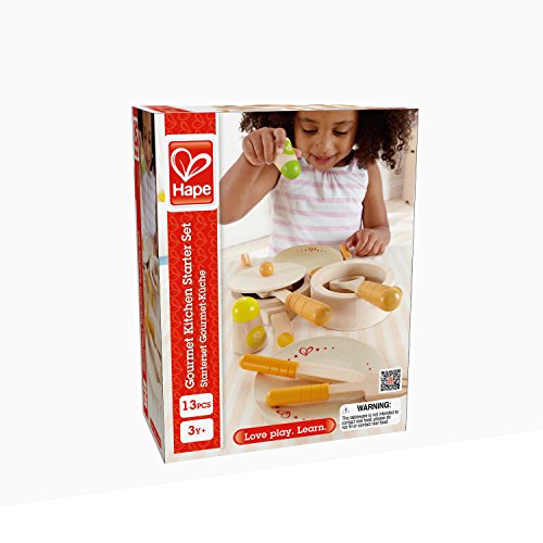 Hape Gourmet Play Kitchen Starter Accessories Wooden Play Set