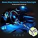 Partsam T10 LED Light Bulbs 194 168 175 2825 Lights Car Interior Dome Map Door Courtesy License Plate Light-2Pcs Ice Blue